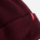 Czapka beanie Levi`s D7543-0018 One Size Bordowa - obraz 3