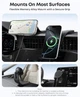 Магнитный автодержатель с беспроводной зарядкой Anker Nano Magnetic Wireless Car Charger 360° для iPhone - Black - изображение 4