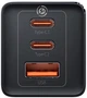 Сетевое зарядное устройство 65W Baseus GaN5 Pro CCGP120201 три порта 2Type-C + USB-зарядка для ноутбука с функцией быстрой зарядки QC4.0/PD3.0 + кабель Type-C to Type-C 1м Black - изображение 3