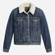Джинсова куртка з хутром жіноча Levi`s 36136-0063 XS Синя (5401128259502) - зображення 4