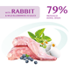 Влажный корм для собак Оптимил с кроликом и черникой в соусе OPTIMEAL with rabbit and wild blueberries in sauce 0.1 кг 12 шт. - изображение 2