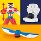 Zestaw kreatywny z masą plastyczną Hasbro Play-Doh Marvel Capitan America z motocyklem (G0555) (5010996280008) - obraz 5