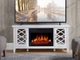 ТВ тумба с электро камином ArtiFlame Odessa AF23S белый эффект живого огня со звуком и обогревом - изображение 6