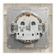 Розетка Schneider Electric Asfora с крышкой с заземлением кремовая EPH3100123 - изображение 5