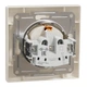 Розетка Schneider Electric Asfora с заземлением кремовая EPH2900123 - изображение 7