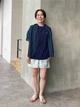 Джинсовые шорты женские Uniqlo 292362469 L Голубые (1159841545) - изображение 15