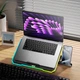 Підставка для ноутбука та MacBook Hoco DH19 Cool RGB notebook cooling stand Balck - изображение 8