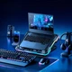 Підставка для ноутбука та MacBook Hoco DH20 Monnlight RGB notebook cooling holder 10RGB Black - изображение 6