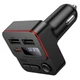 АЗУ с FM модулером BOROFONE BC60 Hero 35W(1A1C) car BT FM transmitter Black - изображение 3