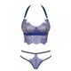 Комплект Obsessive FLOWLACE синий L/XL - изображение 5