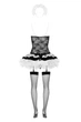 Костюм покоївки Obsessive Housemaid L/XL Чорно-білий - зображення 4
