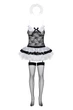 Костюм покоївки Obsessive Housemaid L/XL Чорно-білий - зображення 6