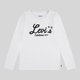 Детский лонгслив для девочки Levi`s 761434541 116 см Белый (1159841166) - изображение 1