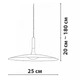 Подвесной светильник Friendlylight Visor S Black FL3035 - зображення 4