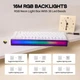 Игровая Клавиатура AULA HERO 84 HE White Contour Магнитные свитчи. Проволочное 8000Hz/s. RGB Подсветка, Switch 0.1mm. - изображение 2