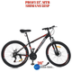 Велосипед MTB2602-2, 26 дюймов, алюминиевая рама 13 Shimano 21SP черно-красный - изображение 1
