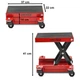 Домкрат ножичний ConStands Mini HR1 Mini-Lift Mover до 500 кг червоний - зображення 6