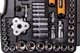 Набор инструментов MASTERTOOL PROFI ¼"&⅜"&½"&TORX 121 шт 4-13 мм 9-19 мм 20-32 мм Е8-Е20 CrV50BV30 противоударный кейс 78-5121 - изображение 4