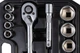 Набір торцевих насадок MASTERTOOL CrV 1/2" 10-32 мм тріскачка 72Т 21 шт кейс 78-4021 - зображення 4