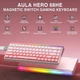 Проводная магнитная клавіатура AULA HERO 68 Pink RGB Подсветка - изображение 2
