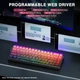 Игровая Клавиатура AULA HERO 68 HE Black-Red Магнитные Свитчи. Проводная 8000Hz/s. RGB Панель, 68 keys, Switch 0.1mm. Rapid Trigger - изображение 6