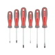 Набор отверток 6 ед INTERTOOL VT-3346 SL3.0*75мм, SL5.0*100мм, SL6.0*100мм, PH0*75мм, PH1*75мм, PH2*100мм - изображение 2
