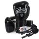 Боксерські рукавиці Fairtex BGV6 Black 14 унцій (бинти в комплекті) - изображение 1