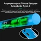 Отвертка аккумуляторная RELIFE SD-22E прецизионная, набор бит 10 шт., реверс, 350 mAh, Type-C, Blue - изображение 4