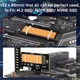 Радиатор JEYI для M.2 SSD, Aluminum Radiator, Silicone Thermal Pad for NVME, NGFF, 2280 SSD, для PS5, ПК, Ноутбука Gold - изображение 9