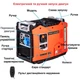 Інверторний генератор RANGER Kraft 5500 (RA 7763), 5.5 кВт, тихий ECO-режим, USB і 12V для заряджання , Помаранчевий - зображення 5