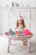 Комплект дитячий столик зі стільчиком POPPET Мультиплей Роуз 5 в 1 + подушка на стілець та набір фломастерів (PP-011R-G) - зображення 8