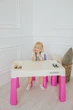 Комплект детский стол со стульчиком POPPET Колор Пинк 5 в 1 + подушка на стул и набор фломастеров (PP-002P-G) - изображение 12