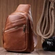 Практичная женская сумка с одной лямкой через плечо из экокожи Vintage 22758 Рыжий - изображение 9