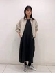 Куртка демисезонная короткая женская Uniqlo 731297308 2XL Светло-бежевая ( 1159839842) - изображение 6