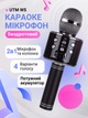 Беспроводной микрофон для караоке UTM WS858 с Bluetooth колонкой и изменением голоса Динамический Black (WS858LRT) - изображение 1