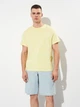Футболка хлопковая длинная мужская H&M 6858162wer XL Лимонная (PS2030000363162) - изображение 1