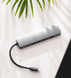 USB-хаб Sandberg 136-43 USB-C 6-in-1 PD 100W 8K DisplayDock (5705730136436) - зображення 4