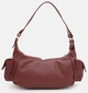 Жіноча сумка Monsen компактна сумка через плече з екошкіри бордова crossbody shoulder bag 52009 - зображення 4