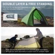 Палатка сверхлёгкая двухместная Naturehike Cloud Up Pro CNK2350WS020, тёмно-зелёный - изображение 4