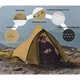 Палатка сверхлёгкая двухместная Naturehike Cloud Up Pro CNK2350WS020, коричневый - изображение 5