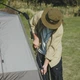 Намет чотиримісний Naturehike Cape Series 5.2 CNK2450WS037 250x210x160 см поліестер 75D Grey/Brown (6927595783887) - зображення 8