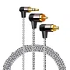 Кабель CableCreation angle RCA to angle 3.5mm, stereo, 0.9м (CC0775) - изображение 1