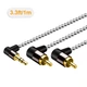 Кабель CableCreation angle RCA to angle 3.5mm, stereo, 0.9м (CC0775) - изображение 2
