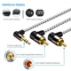 Кабель CableCreation angle RCA to angle 3.5mm, stereo, 0.9м (CC0775) - изображение 3
