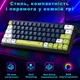Игровая проводная клавиатура механическая Fantech ATOM63 MK874V2 Mori Blue Switch |УКР/АНГ раскладка| с RGB подсветкой Blue-White - изображение 1