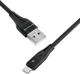 Кабель Proove Soft Silicone USB to Lightning 2.4A 2 м Black (636180001) - изображение 3