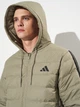 Пуховик мужской Adidas Essentials Climawarm 3-Stripes JM4062 M Серебристый (4068811717599) - изображение 4