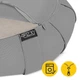 Подушка для йоги и медитации 4FIZJO Zafu полукруглая 40 x 30 x 12 см Grey (P-5907739315502) - изображение 7