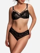 Бюстгальтер із кісточками мереживний Glora GL Semi Soft 132664 85F Чорний (4753113261368) - зображення 3