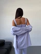 Жіночий класичний костюм трійка (піджак+топ+брюки) Uaclothes 44-46 Лавандовий (like34252-146601357) - изображение 4